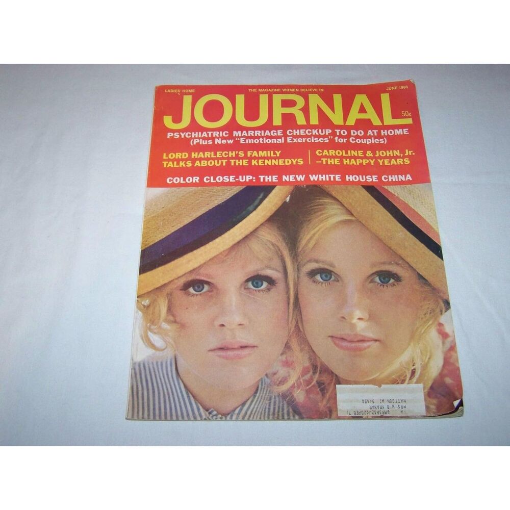 Vintage Ladies Home Journal (June 1968) About the Kennedys; Caroline & John Jr.